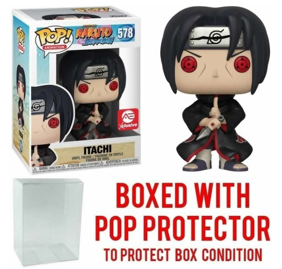 &Quot;Figura De Vinilo Nueva Con Protector Exclusivo &Quot;Como Nueva&Quot; Naruto: Itachi #578 Funko Pop