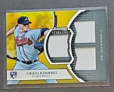Craig Kimbrel 2011 Bowman Sterling Gold Refractor Rookie Patch #/50 RC Braves