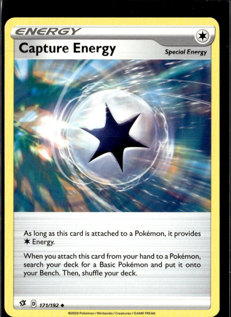 Pokemon Capture Energy 171/192 Rebel Clash Non Holo Uncommon 4 Card Lot
