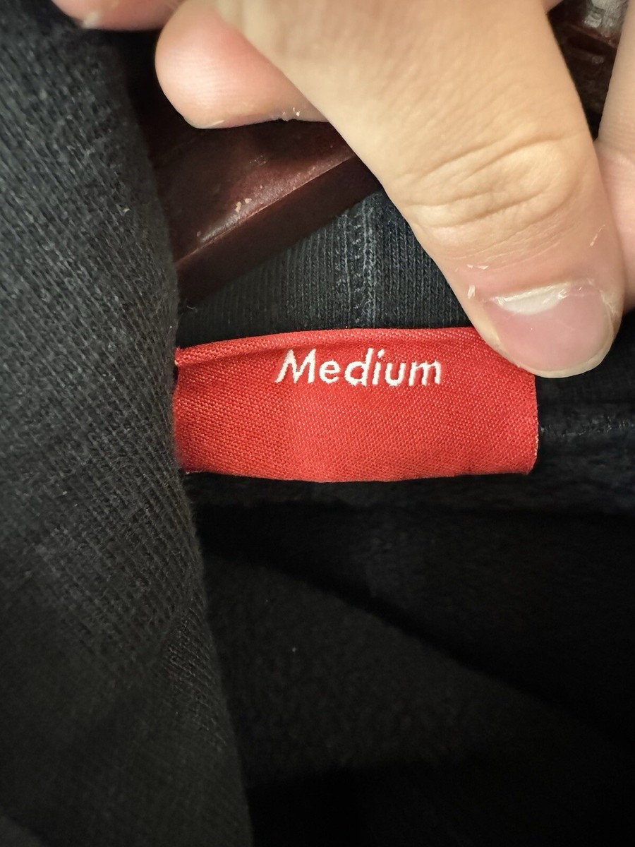 Supreme Text Striped Hooded Sweatshirt Wrap Around Hoodie Size