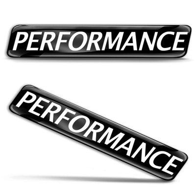2x 3D Stickers Badge Performance Tuning Car Auto PC Motorcycle Window Tablet