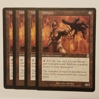 MTG 4x Millikin, Heavily Played, Odyssey, Artifact Ramp Self Mill Playset | eBay MTG 4x Millikin, Heavily Played, Odyssey, Artifact Ramp Self Mill Playset | eBay