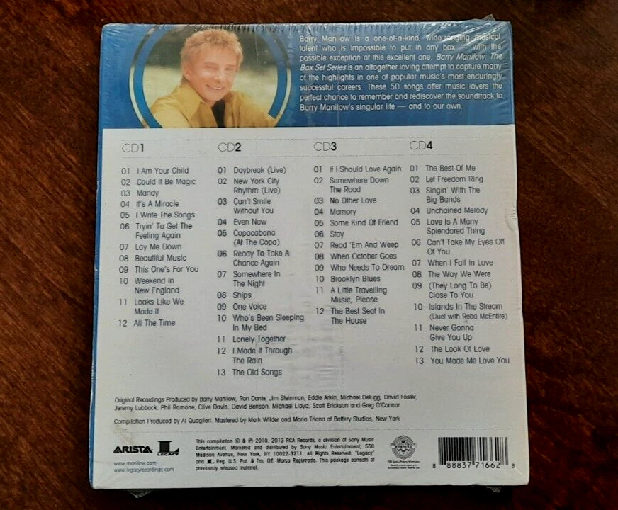 The Box Set Series [Box] by Barry Manilow (4CD, Jan-2014, Sony Legacy) NEW Foto 2 de 4