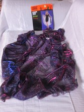 Woman Sheer Spider Hooded Cape Purple Adult OSFM New Fast Shipping