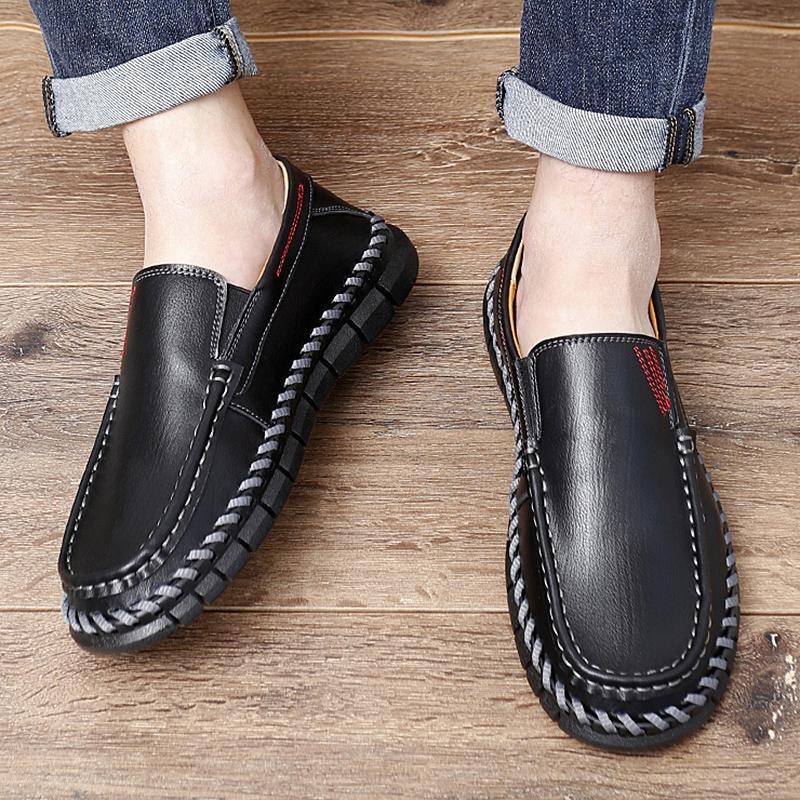 SAOLA Mocassini da uomo per il tempo libero a piedi business Oxford scarpe piatte oversize