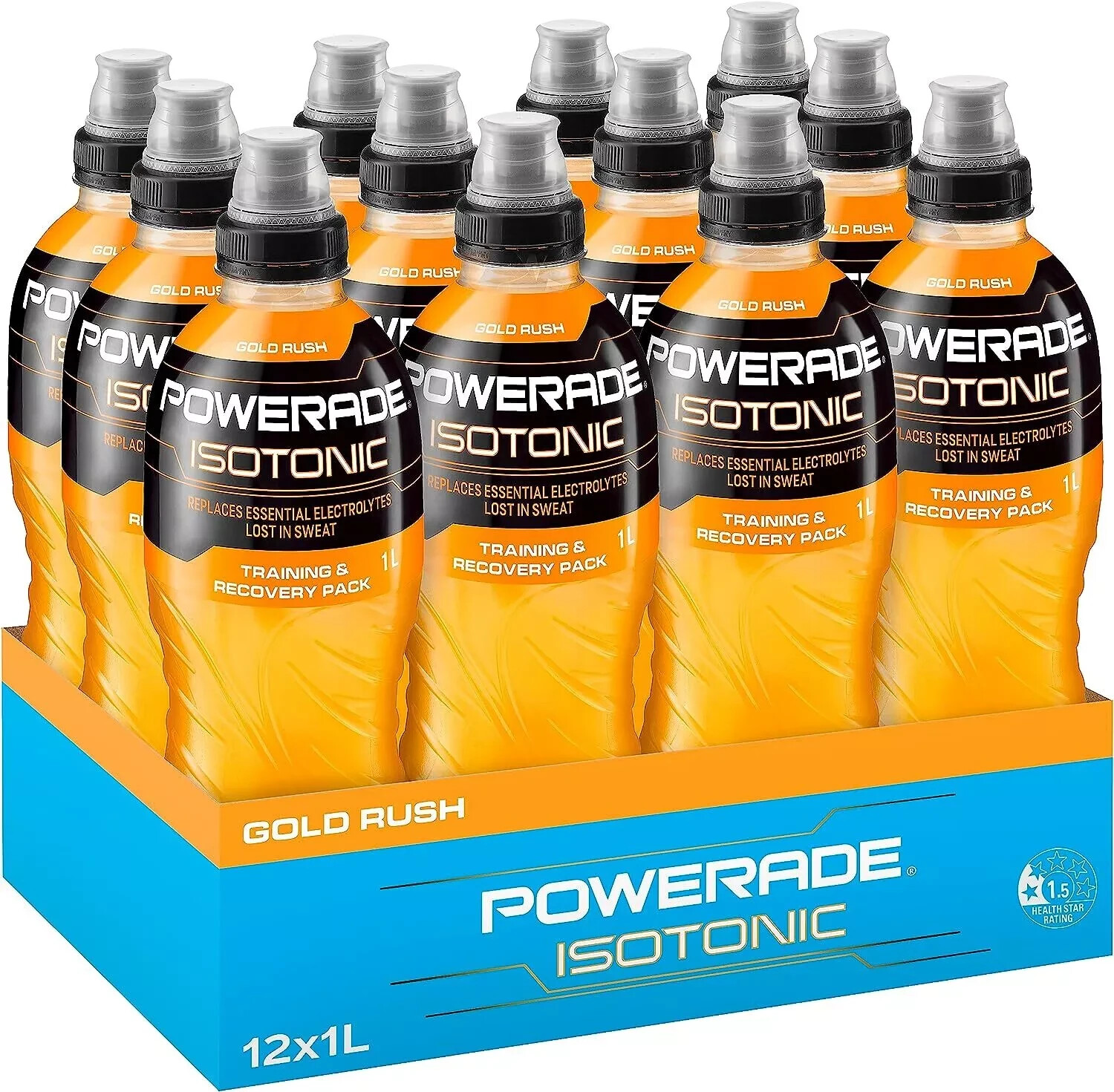Powerade ION4-Sports Drink Multipack Sipper Cap Bottle 12 x 1L — image 4