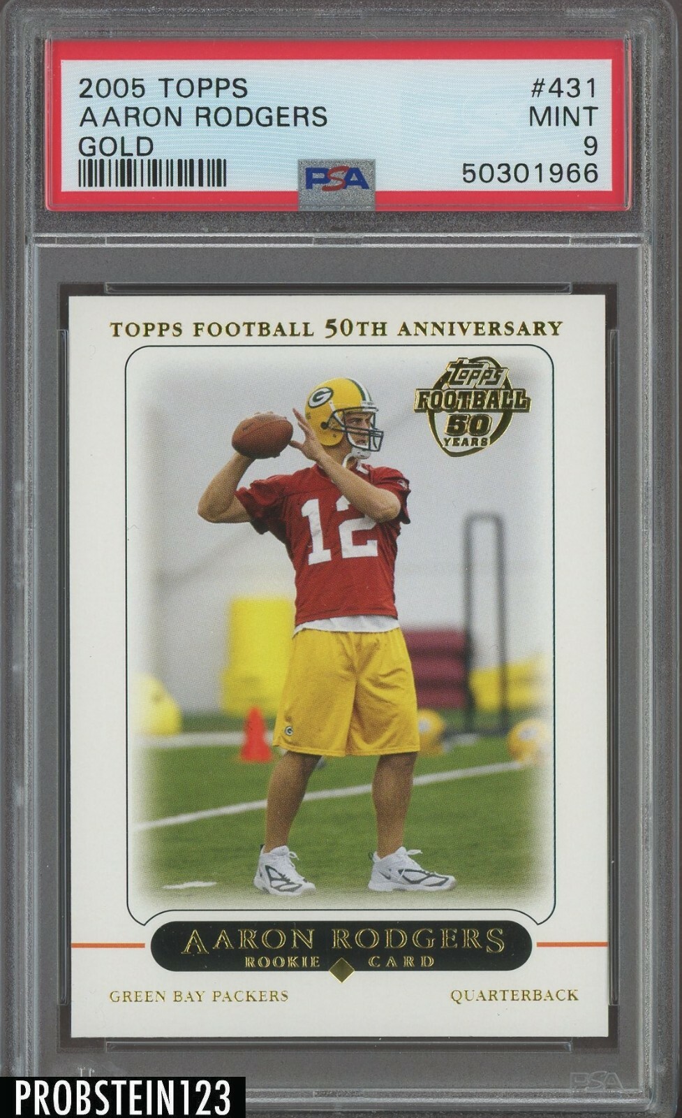 Aaron Rodgers Topps #431 Gold