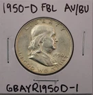 1950-D Franklin Half Dollar AU/BU FBL