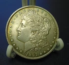 1897 United States Morgan Silver Dollar $1 AU++