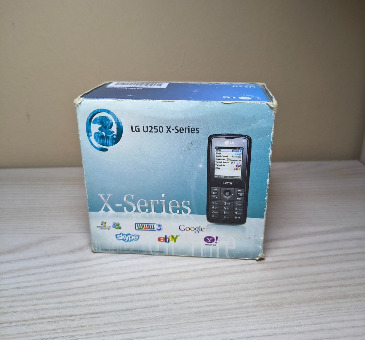 LG U250 X-Series 3G Cellulare Vintage Scatola Caricatore Test Parziale