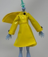 Monster High Skullector Coraline Fashion Doll Outfit Yellow Raincoat w/ Hood G1