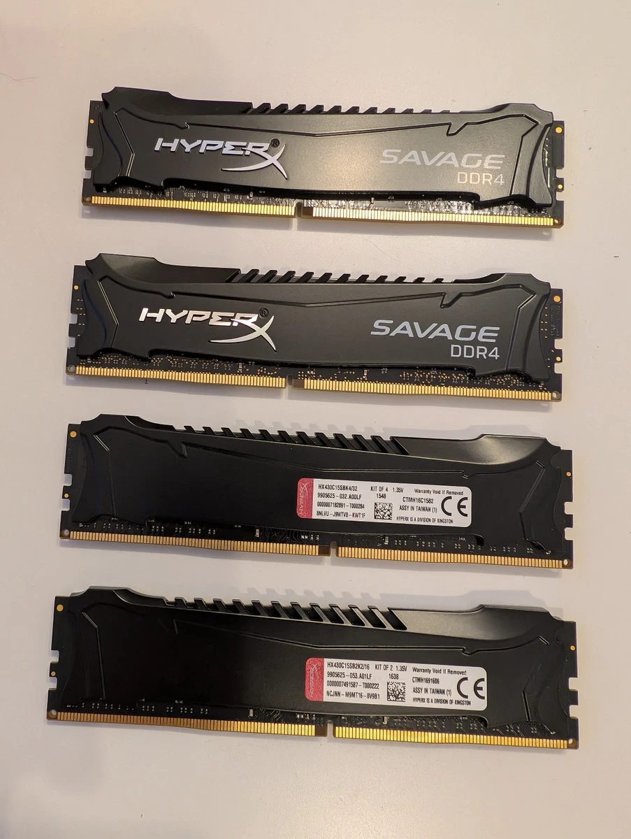 DDR4 SDRAM HyperX 32 GB Total Capacity Memory (RAM) for sale | eBay
