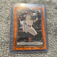 2026 Bowman Drew Gilbert #40 RC Orange Border Pattern /25