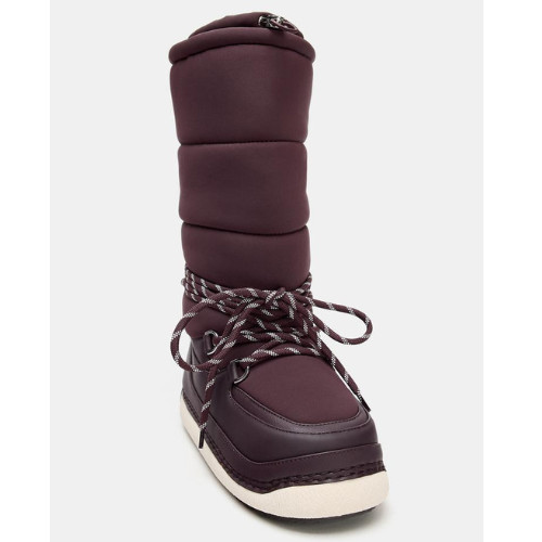 ZARA BNWT 2025. BURGUNDY RED SKI COLLECTION LACE-UP ANKLE BOOTS. 2704/710/022 image 4