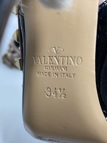 VALENTINO GARAVANI PUMPS 34.5 BLK LEATHER - Picture 5 of 5