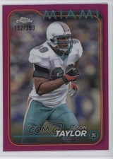 2024 Topps Chrome Magenta Refractor 152/399 Jason Taylor #108 HOF 13c5
