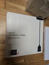 John Lewis Basic Ceiling Pendant Cord, White
