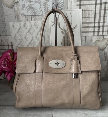 Schöne Mulberry Bayswater Tasche in der Farbe Putty Beige Leder Handtasche