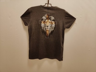 lion t-shirt grey