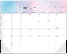 Guasslee Desk Calendar 2025, 19-Month Hanging Jun 2025 to Dec 2026, Colorful 
