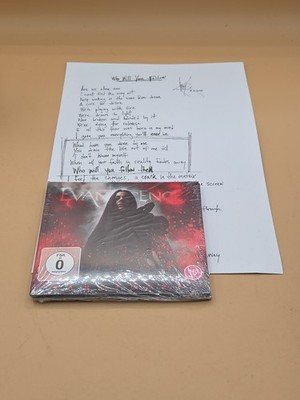 Evanescence Sanctuary Sealed CD Amy Lee lyric sheet Signed Art Card Autographed 