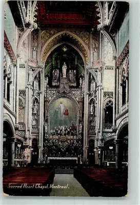 39830807 - Montreal Kirche Sacred Heart Chapel 1911 - Bild 1 von 2