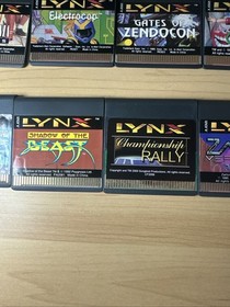 Lot Of 29 Atari Lynx Games Shadow Of The Beast Chips Challenge Scrapyard Zarlor