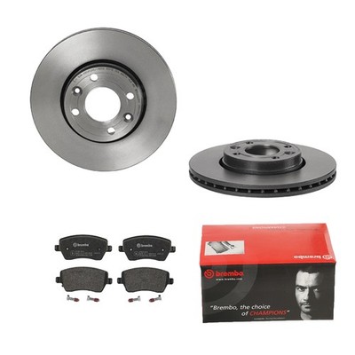 BREMBO Bremsscheiben COATED belüftet + Beläge vorne für Renault Captur Clio 4 