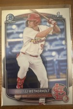 2025 Bowman - Chrome Prospects JJ Wetherholt #BCP-22 (RC)