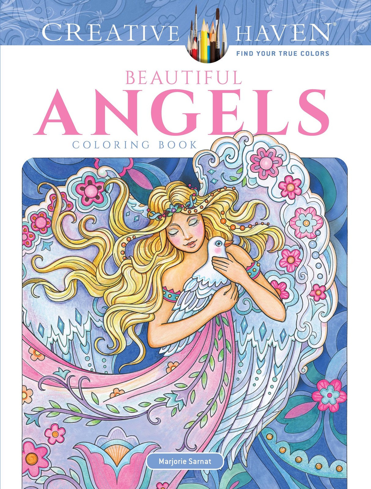 Creative Haven Beautiful Angels Coloring Book,Sarnat, Marjorie M