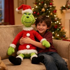 Christmas Grinch Plush Doll Soft Stuffed Teddy Toy Xmas Gift Baby Kids SP