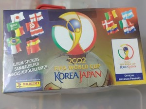 Korea and Japan 2002 world cup panini sticker box contain 100 packs