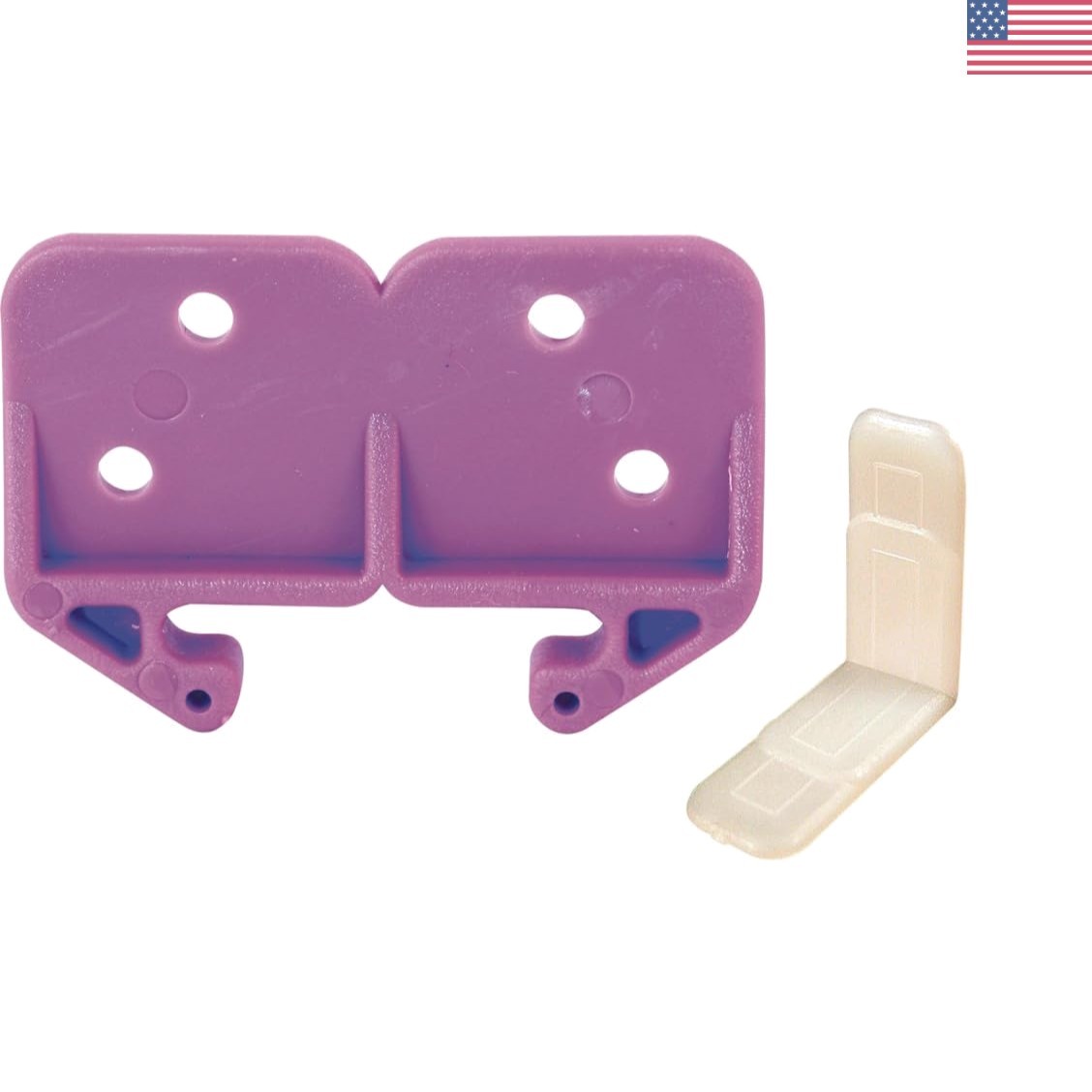 R 7130 Purple Drawer Track Guides - Pack of 2 for Effortless