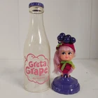 Liddle Kiddles Greta Grape Doll w/ Soda Bottle Mattel 1967 Vintage