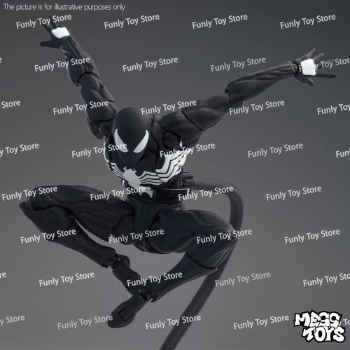 In Stock Mess Toys Spider Man Symbiote Spiderman Messtoys Black Suit Neighbor - Picture 3 of 24