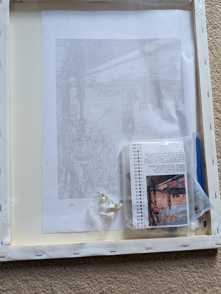 Cheerful Painting Canvas Paint by Numbers - London - Image 4 of 4