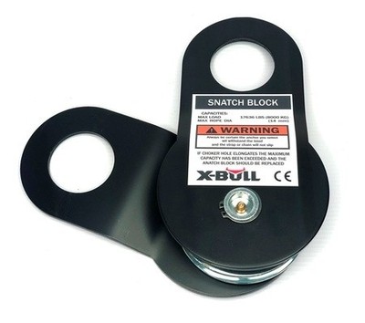 X-BULL Umlenkrolle 8T 8000kg für Seilwinde 4x4 Offroad Stahl Snatch Block