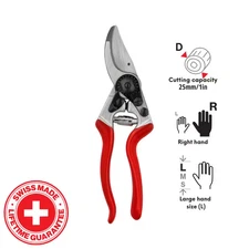 F8 8.3 In. Large Right Hand Pruner with 1 In. Cut Capacity, High Performance, Er