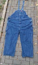 Big Smith 48 X 30 Carpenters Bib Front Denim Overalls