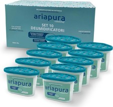 CASAVIVA Deumidificatore Casa Muffa ARIAPURA VASCHETTA 10 Pezzi da 400ml