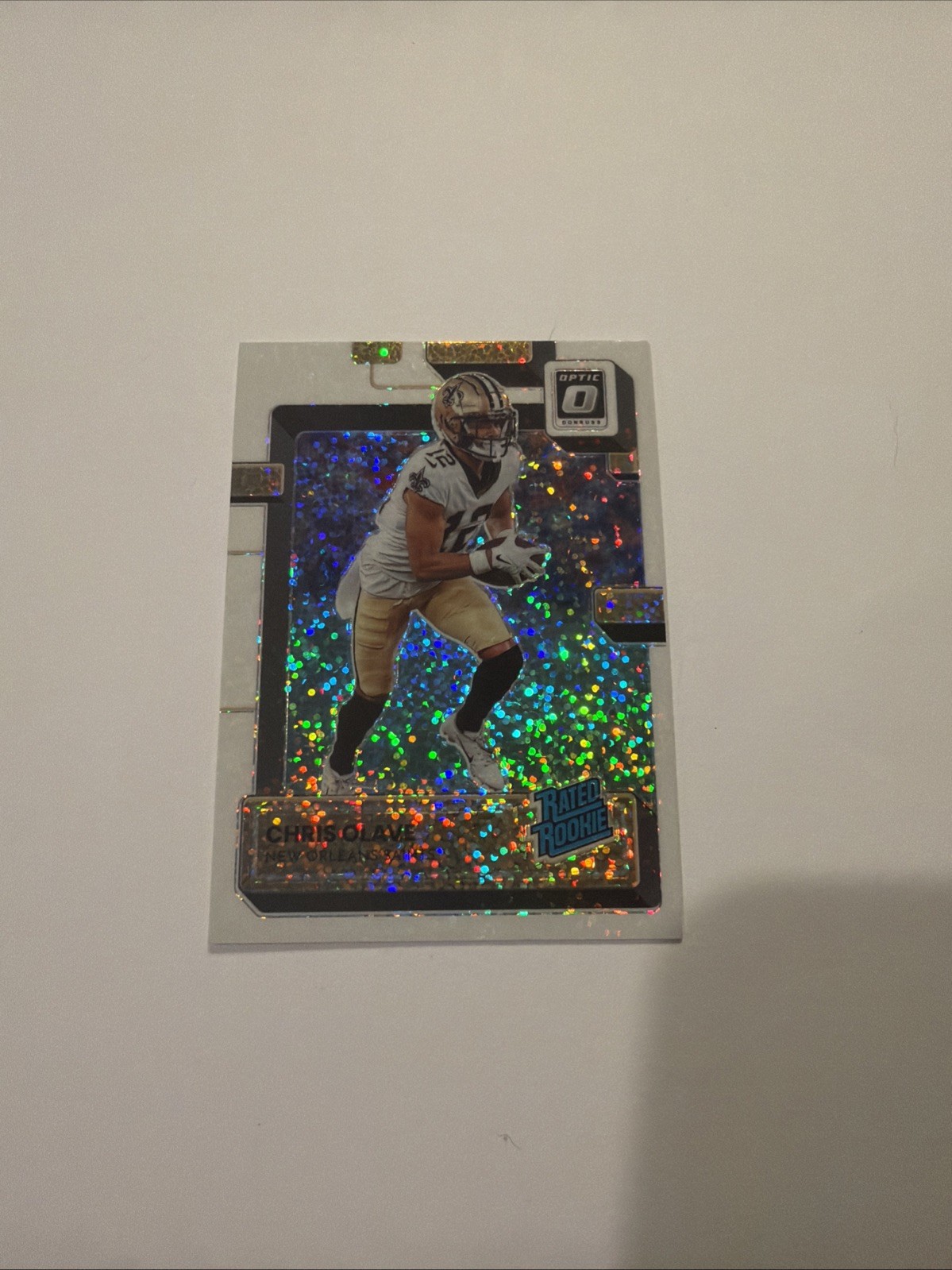 2022 Panini Donruss Optic - Rated Rookie Chris Olave #209 White Sparkle Prizm  