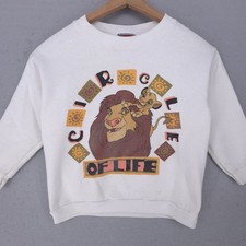 Vintage 90s Disney The Lion King Sweatshirt Kids 7/8 Simba Circle Of Life