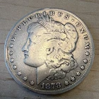 Morgan 1878 Silver Dollar $1 Coin E Pluribus Unum 0.9 Fineness