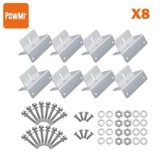 16X SOLAR PANEL Z BRACKET MOUNT MOUNTING SET RV BOAT FLAT ROOF WALL ALUMINIUM US