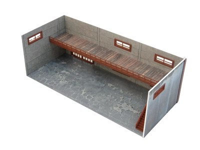 Zweistöckige Autoservice Garage Diorama Bausatz Modellautos Display Maßstab 1:60-1:64