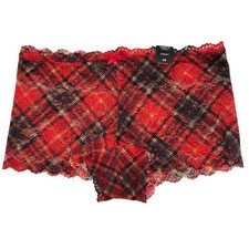 NWT TORRID Cheeky Pantie Underwear Sz 00X-0X-1X-2X-3X-4X Red Green Lace Plaid