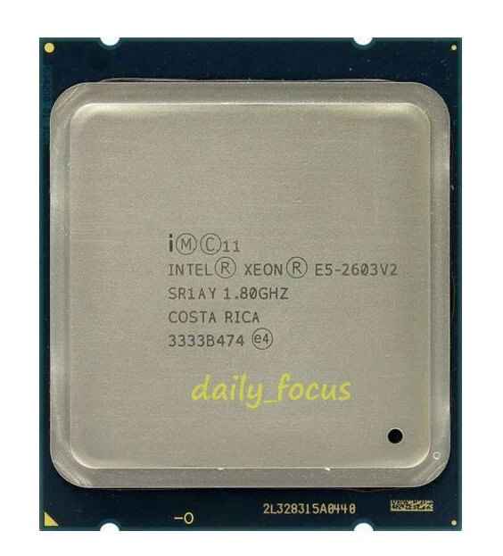Intel Xeon E5-2470 E5-2603 E5-2603 V2 E5-2609 V2 LGA 2011 CPU Processor - Image 4 of 4