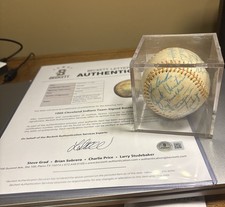 1966 Cleveland (Indians ) Rare 27 Signed Baseball Beckett  Letter Collectors