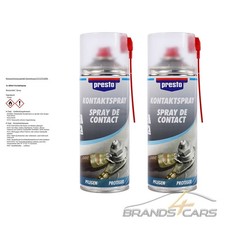 2x 400ml PRESTO KONTAKTSPRAY KONTAKTREINIGER ELEKTROSPRAY 157141
