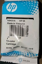 Genuine HP65 N9K01A Tri-Color Ink Cartridge Sealed Package No Box